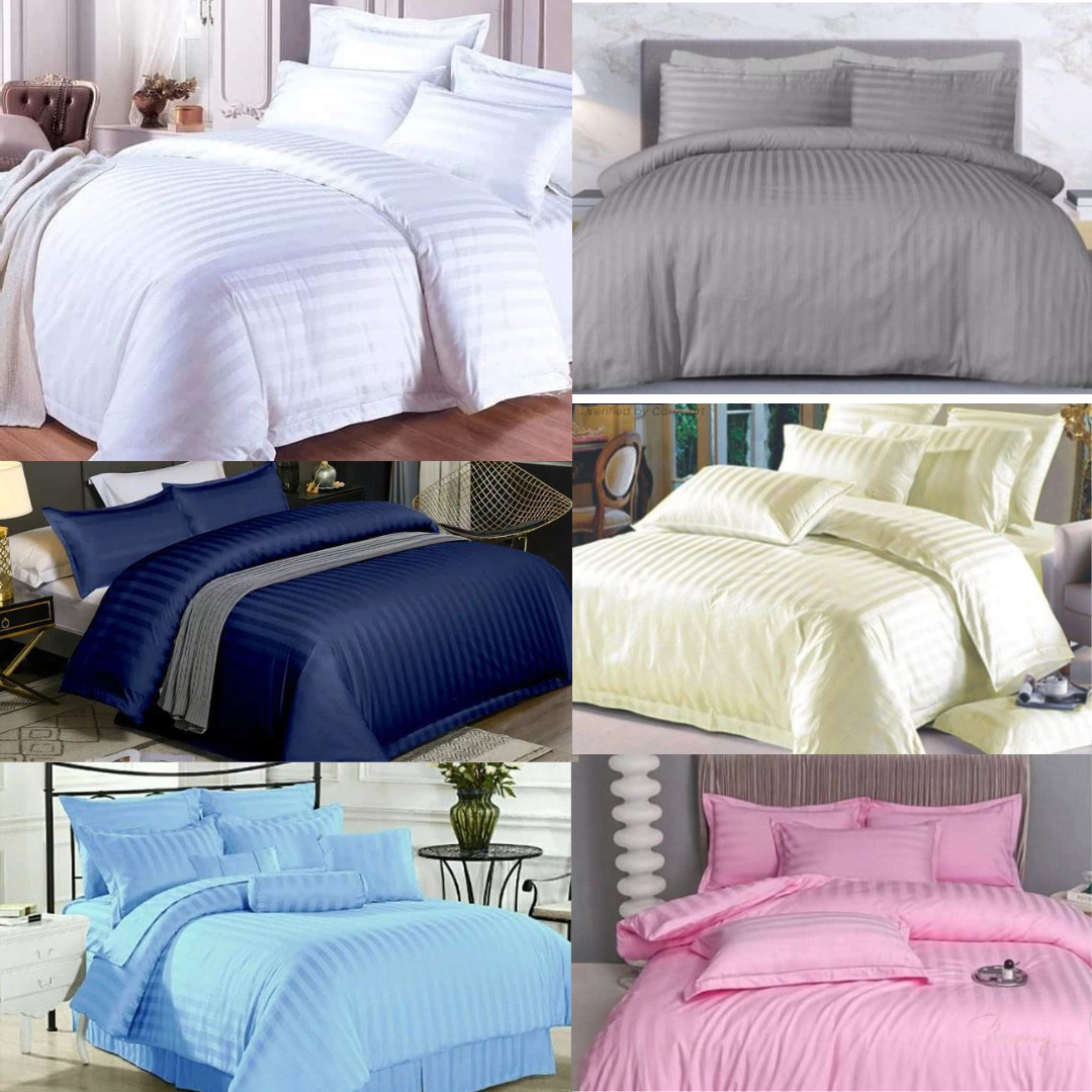 4 Pc Plain Binded Duvet (6x6)