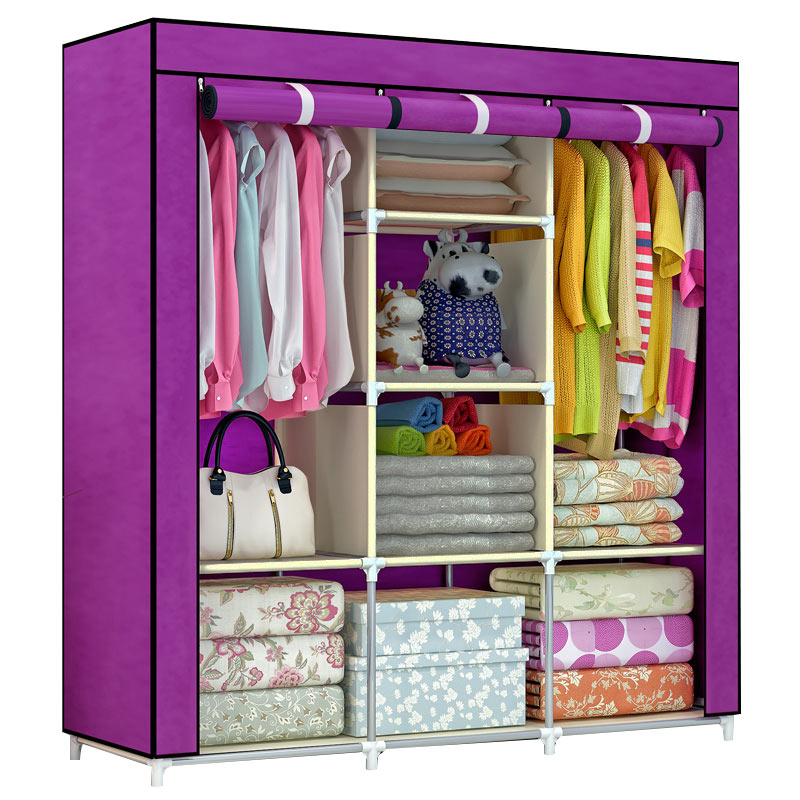 3 COLUMN WARDROBE (PURPLE)