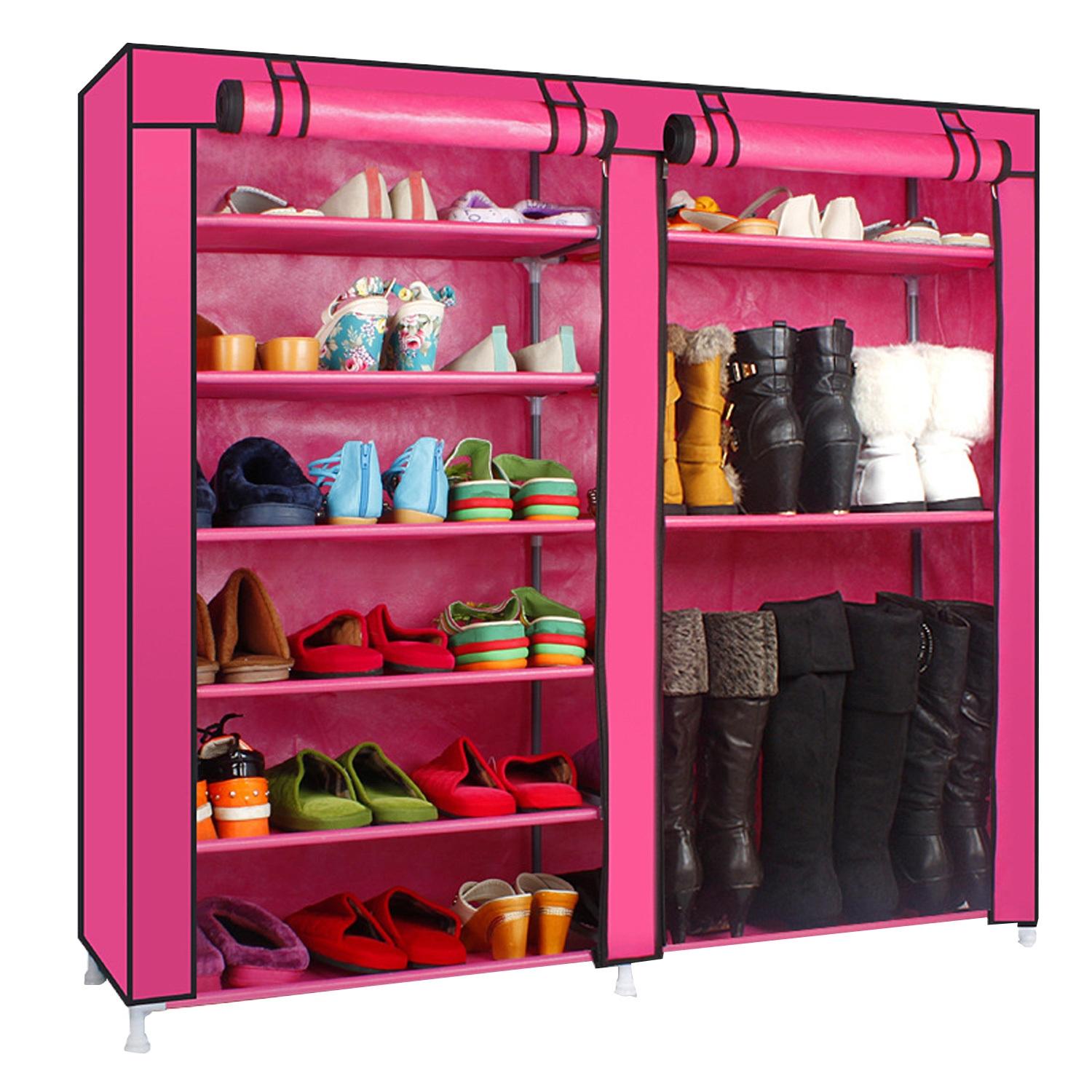 36 PAIRS SHOE RACK (PINK)