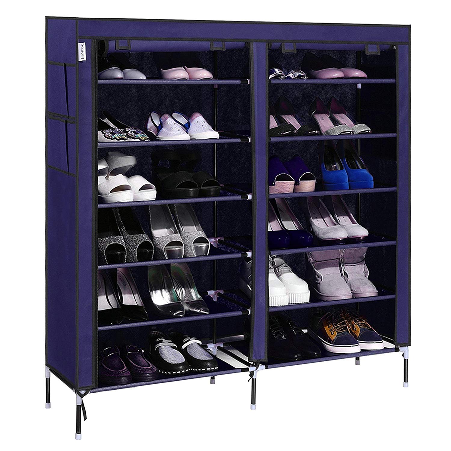 36 PAIRS SHOE RACK (NAVY BLUE)