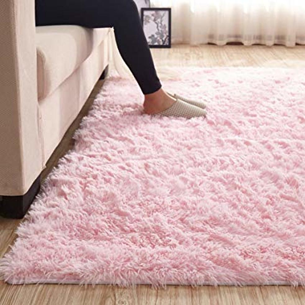 5*8 FLUFFY CARPET (BABY PINK)