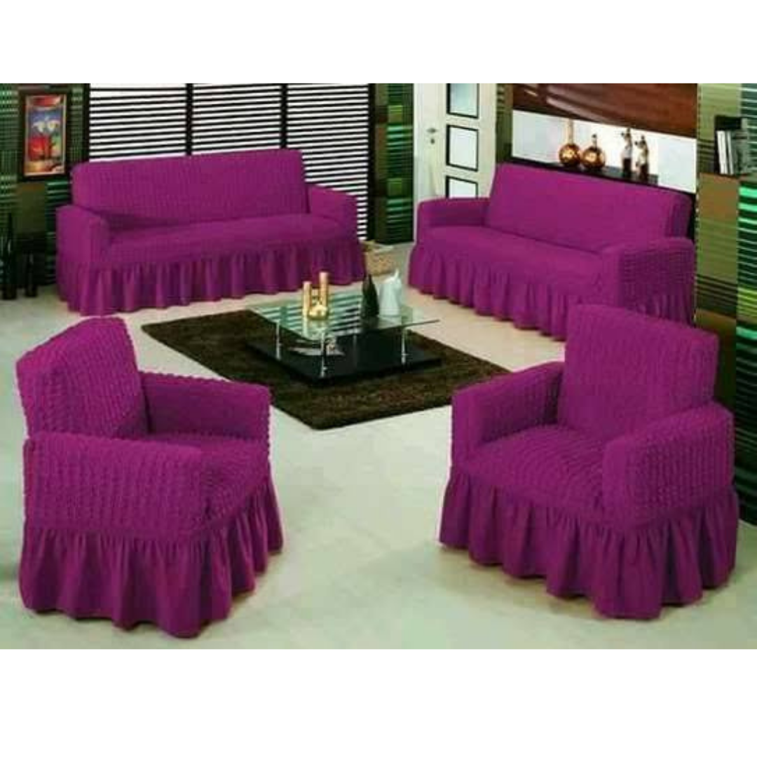 Turkish Sofa Set Covers(3+2+1+1)Pur[ple