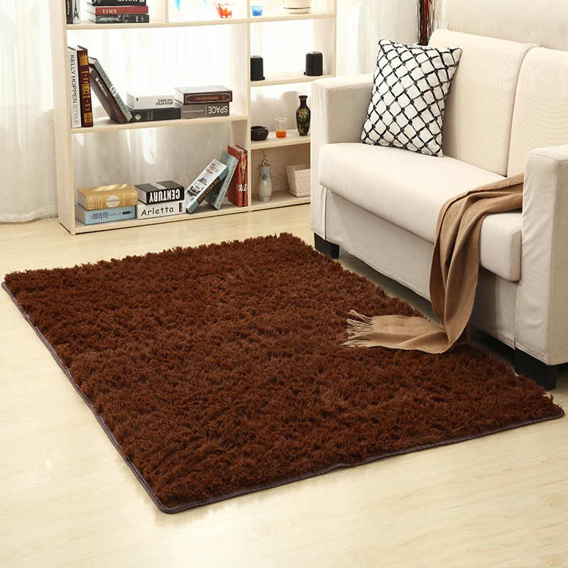 Fluffy Carpets (5x8-Chocolate Brown)