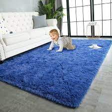 Fluffy Carpets (7x8-Royal Blue)