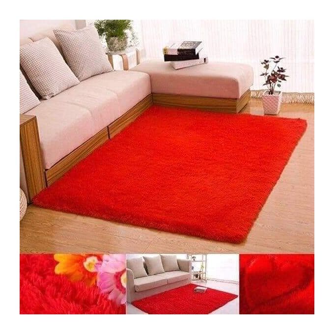 Fluffy Carpets (7x10-Red)