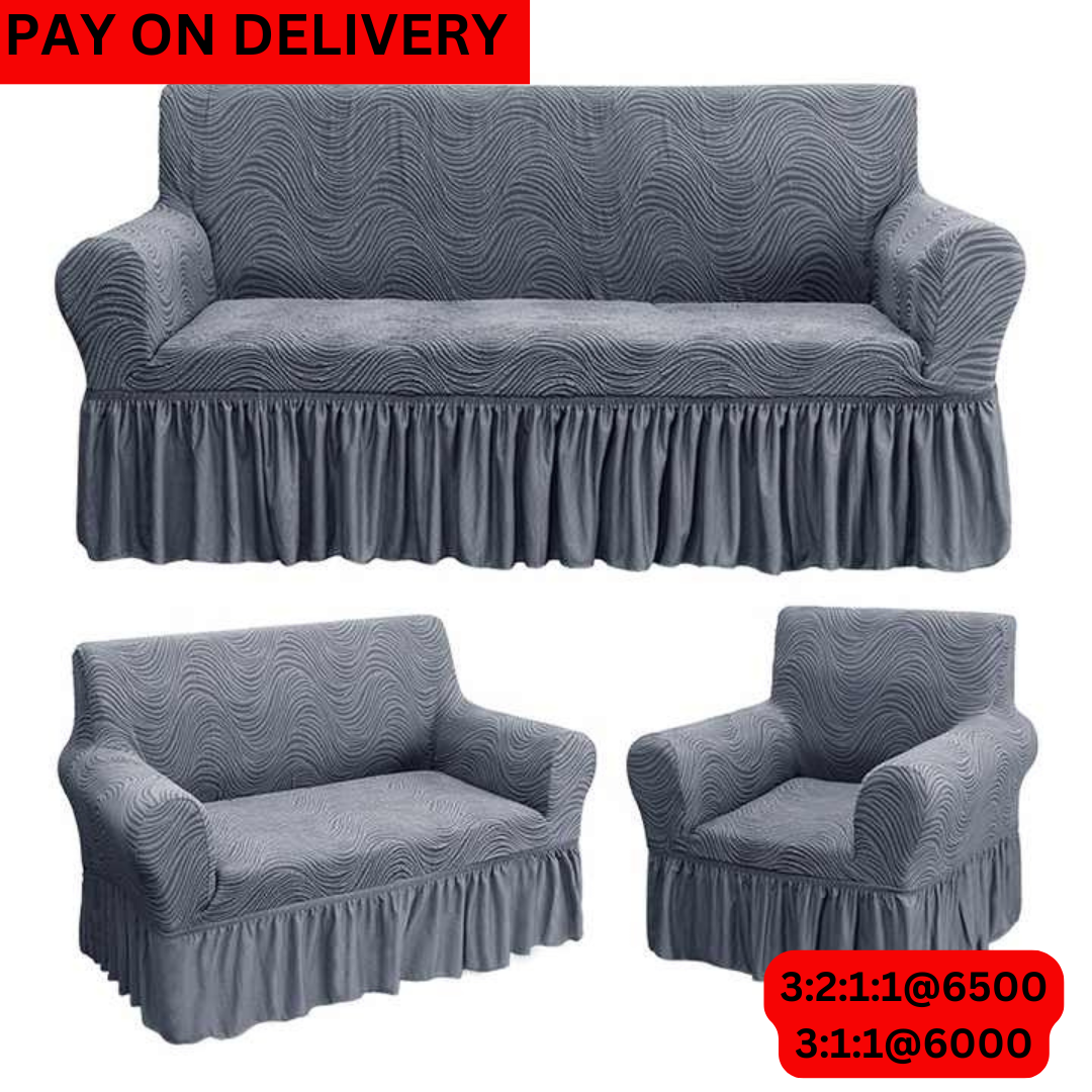 Royal Jacquard Sofa Covers (3.2.1.1 Grey )